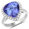 Image 1 : 5.81ct Tanzanite 14K White Gold Ring