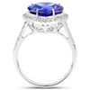Image 2 : 5.81ct Tanzanite 14K White Gold Ring