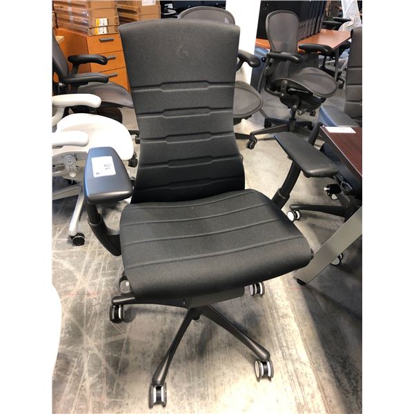 HERMAN MILLER EMBODY BLACK/GRAPHITE FULLY ADJUSTABLE GAMING TASK CHAIR RETAIL $2264 CAN