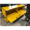 Image 2 : USM HALLER CREDENZA F2 YELLOW/CHROME 60"W WITH SOME COSMETIC DAMAGE, RETAIL VALUE $3,421.71