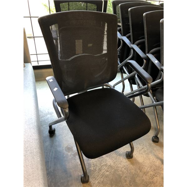 BLACK MESH BACK MOBILE NESTING CHAIR