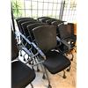 Image 2 : BLACK MESH BACK MOBILE NESTING CHAIR