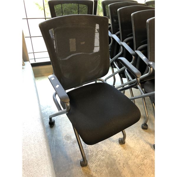 BLACK MESH BACK MOBILE NESTING CHAIR