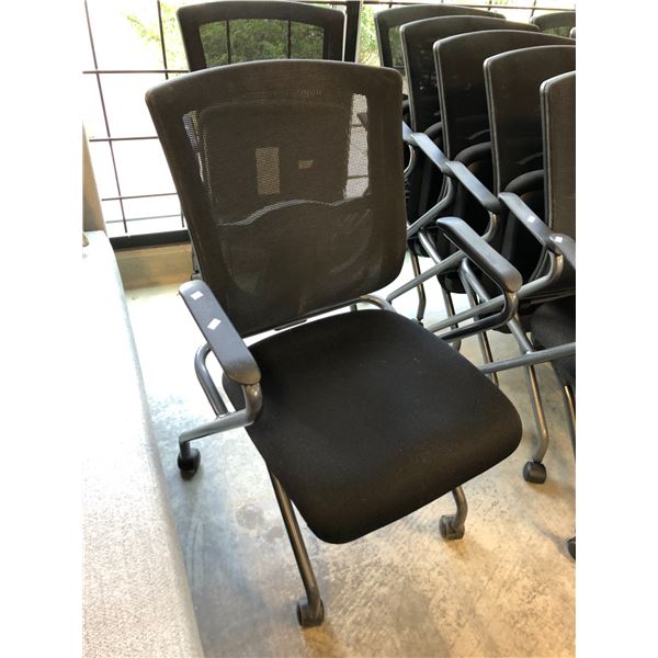 BLACK MESH BACK MOBILE NESTING CHAIR