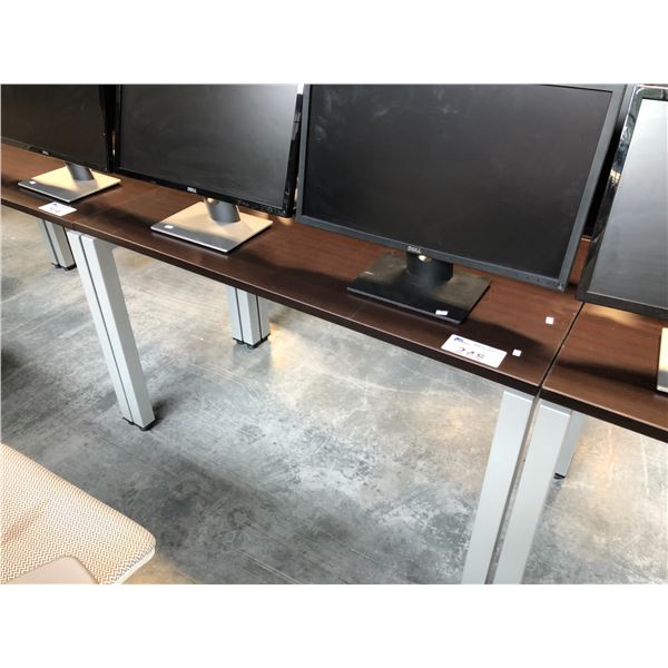 DARK WOOD 48  X 24  COMPUTER TABLE