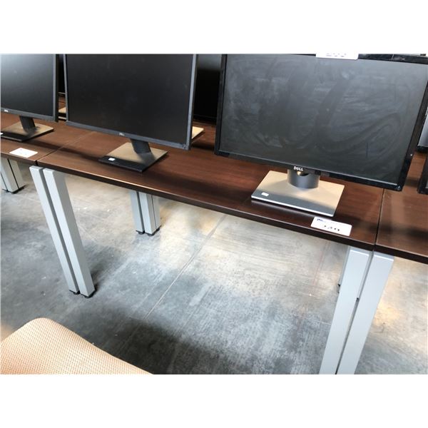 DARK WOOD 48  X 24  COMPUTER TABLE