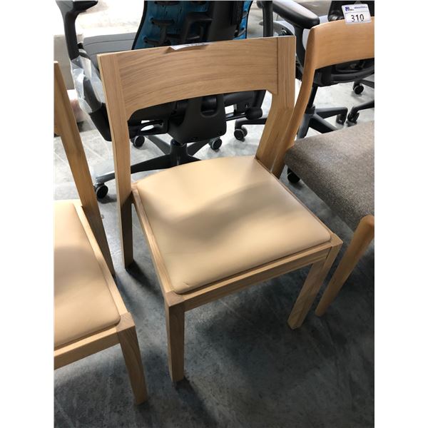 CASE BEIGE/OAK SIDE CHAIR