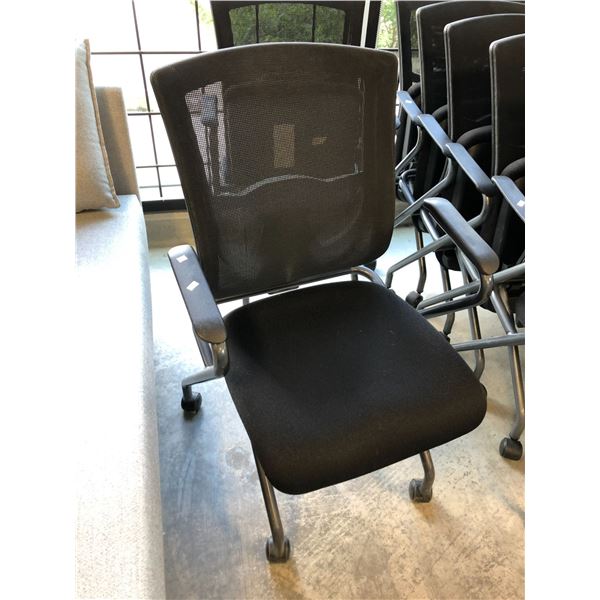 BLACK MESH BACK MOBILE NESTING CHAIR