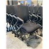 Image 2 : BLACK MESH BACK MOBILE NESTING CHAIR