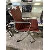 Image 2 : HERMAN MILLER EAMES OXBLOOD LEATHER GROUP MANAGEMENT CHAIR RETAIL $4300