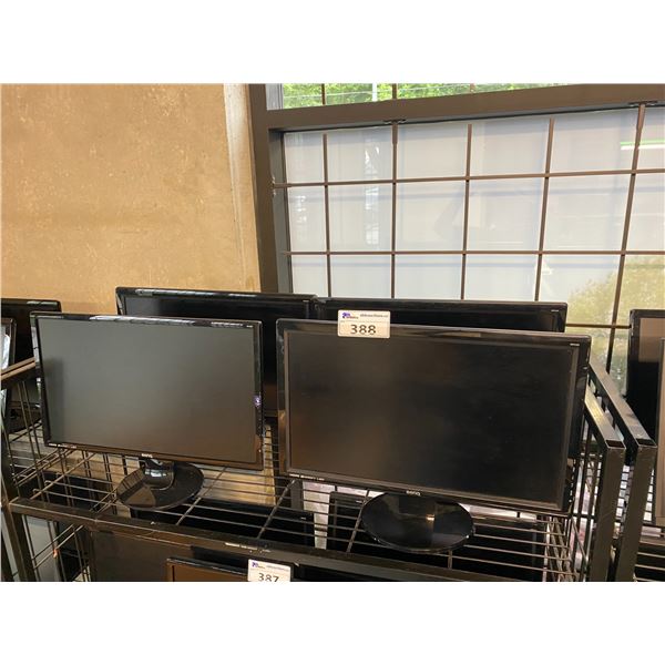 4 BENQ 24" MONITORS - NO POWER CORD