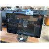 Image 2 : 2 DELL 24" LCD MONITORS - NO POWER CORD