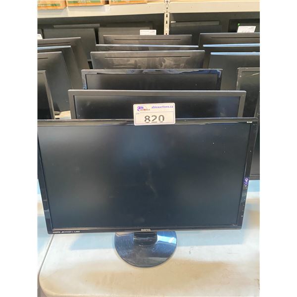 1 BENQ AND 2 DELL 24" LCD MONITORS - NO POWER CORDS