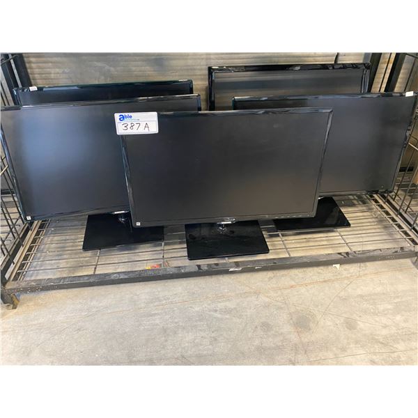 5 SAMSUNG 24  LCD MONITORS - NO POWER CORD