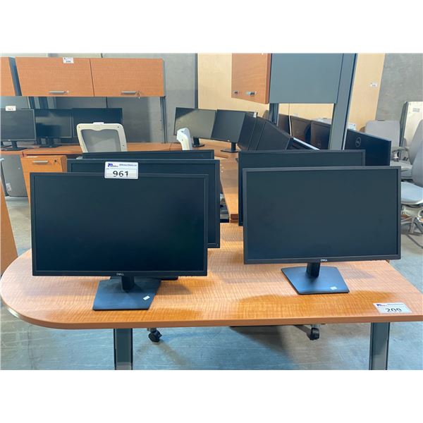 5 DELL 24" LCD MONITORS - NO POWER CORDS