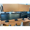 Image 3 : 5 DELL 24" LCD MONITORS - NO POWER CORDS