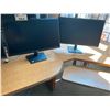 Image 4 : 4 DELL 24" LCD MONITORS - NO POWER CORDS