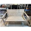 Image 2 : WEATHERED WOOD OUTDOOR BENCH AND TABLE SET