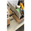 Image 8 : PROPANE HEATER AND BOX OF TOOLS