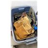 Image 9 : BOX BASKET AND CRATE OF TOOL, TOOL BELTS AND SHOP FLUIDS