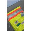 Image 3 : 2 NEW COVERALLS SIZE 50 HIGH VIS AND 2XL WITH NEW SIZE 3XL HIGH VIS BIB PANTS