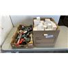 Image 1 : 2 BOXES OF NEW 2 LIGHT BULBS, BEARINGS AND SHOP SUPPLIES