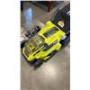 Image 2 : RYOBI 18V CORDLESS LAWN MOWER WITH BATTERY AND CHARGER WORKING
