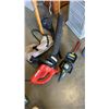 Image 1 : YARDWORKS ELETRIC HEDGE TRIMMER AND VORTEX BLOWER VAC BOTH WORKING