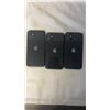 Image 2 : 3 APPLE IPHONE 11, BLACK - PARTS ONLY, NOT GUARANTEED TO WORK