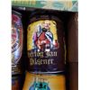 Image 8 : METAL COAT OF ARMS AND COLLECTIBLE TIN KEGS AND STEINS