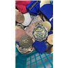 Image 8 : BASKET OF COINS AND MEDALLIONS WITH TRIPOD AND MUSIC STAND