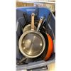 Image 2 : BOX AND TOTE OF FOOD SAVER, ELECTRONICS AND COOKWARE
