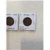 Image 2 : 3 CANADIAN GEORGE V LARGE CANADIAN CENTS 1917, 1918, 1919