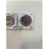 Image 2 : 3 CANADIAN DOLLARS 1982 TYPE 1, 1982 TYPE 2, 1967-82 CONFEDERATION JAQUES CARTIER 1534-1984