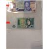 Image 2 : 2 QUEEN ELIZABETH BILLS $1 CANADA $2 BELIZE 1 POUND ENGLISH