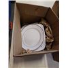 Image 2 : 2 BOXES OF COOKWARE AND PLATES