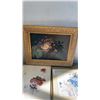 Image 8 : EASTERN PRINT, CLOWN PRINT AND FRAMED STILL LIFE