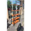 Image 2 : METAL AND WOOD 4 TIER SHELVING UNIT