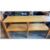 Image 1 : 2 TIER SHELF 72" X 22"