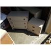 Image 2 : LIGHT COLOR 3 DRAWER DRESSER AND 2 DRAWER NIGHTSTAND