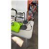 Image 2 : LOT OF CORNINGWARE, DOOR EXCERSIZE BAR, 2 LAMPS AND MINION CLOCK