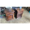 Image 1 : PAIR OF RUSTIC NIGHT STANDS