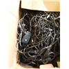 Image 2 : 2 LARGE BOXES OF AC ADAPTERS, PHONES, ELECTRIC CORDS AND MORE
