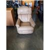 Image 1 : LAZ Y BOY BEIGE LEATHER RECLINER