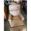 Image 3 : LAZ Y BOY BEIGE LEATHER RECLINER