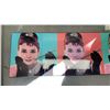 Image 3 : AUDREY HEPBURN COLLAGE WITH HORS PRINT AND STILL LIF FLOWERS