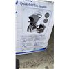 Image 2 : AS NEW CHICCO BRAVO 3IN1 QUICK FOLD TRAVEL SYSTEM INDIGO - RETAIL $829