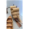 Image 8 : WOODEN MODEL SHIP AND WOODEN BOAT