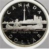 Image 1 : 1984 (1834) CANADA TORONTO 150TH ANNIV. SILVER DOLLAR