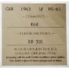 Image 2 : 1943 CANADA 1 CENT COIN ICCS MS-63